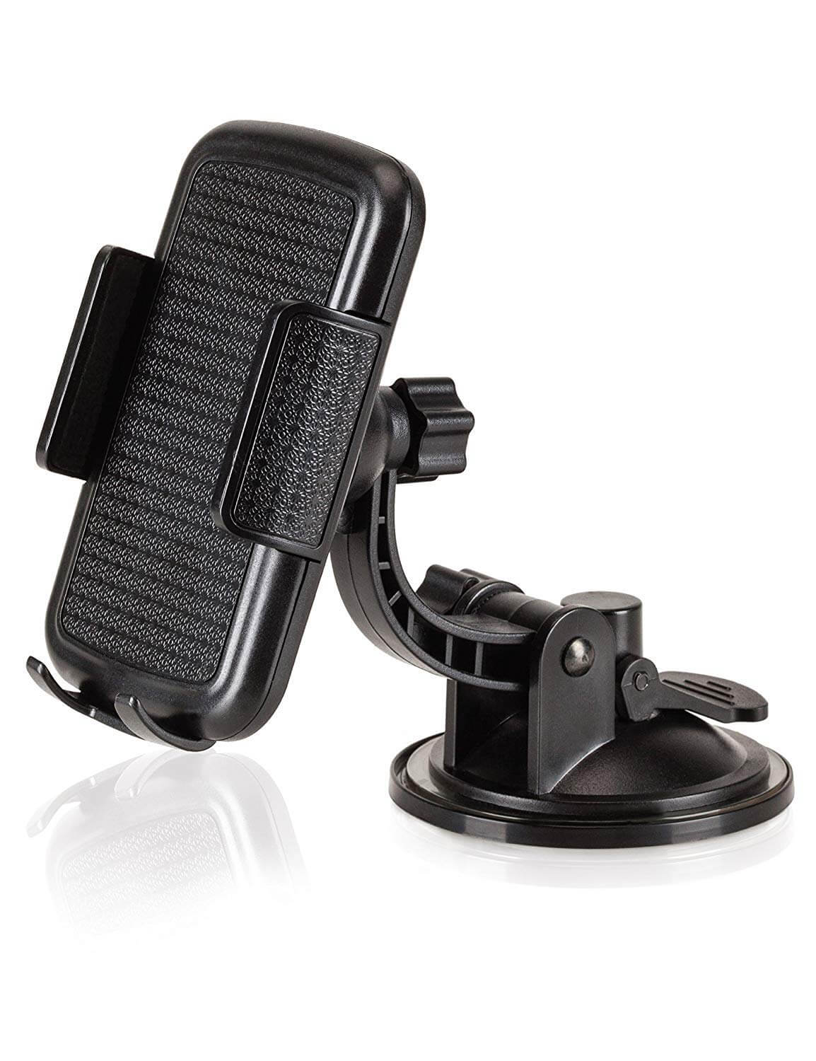 Bestrix Universal Dashboard & Windshield Car Phone Mount Holder Compatible with iPhone 6/6S/7/8/X Plus 5S/5C/5 Samsung Galaxy S5/S6/S7/S8/S9 Edge/Plus Note 4/5/8 LG G4/G5/G6 All Smartphones up to 6" - Bestrix
