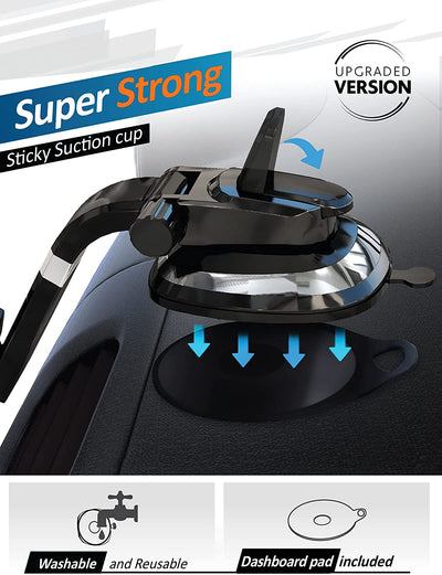 BESTRIX Phone Holder for Car, SmartClamp Car Phone Mount