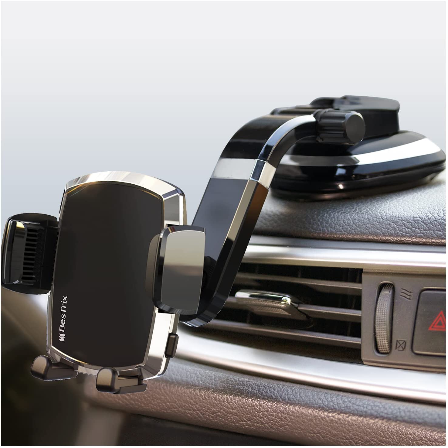 BESTRIX Phone Holder for Car, SmartClamp Car Phone Mount