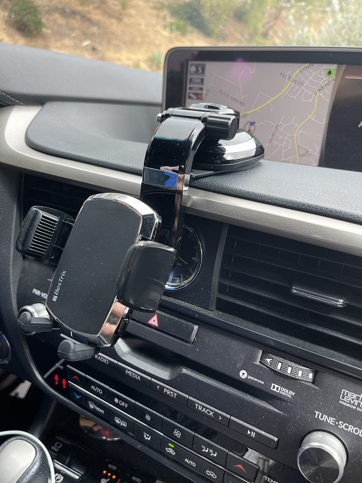 Cell phone car mount  Universal Dashboard & windshield Car Phone Holder by  Bestrix