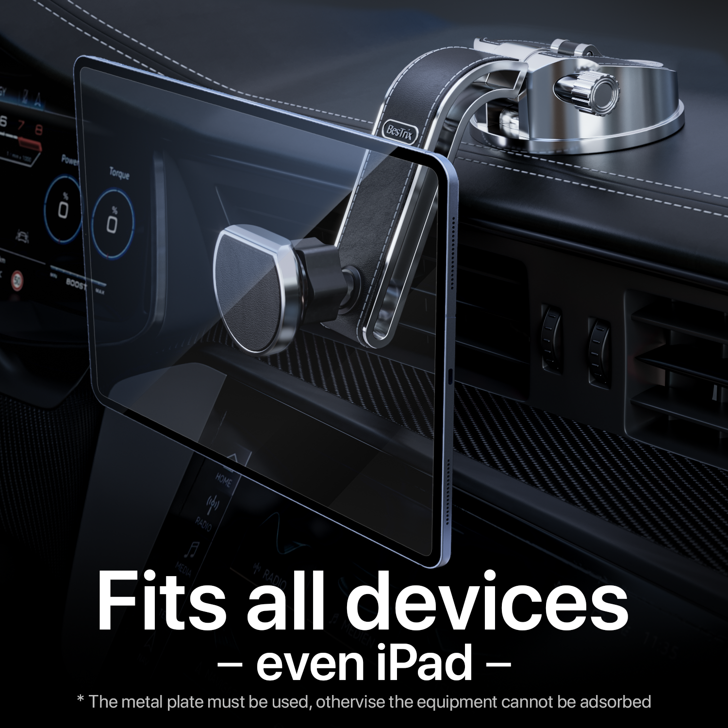 Magnetic holder for deals phone in car